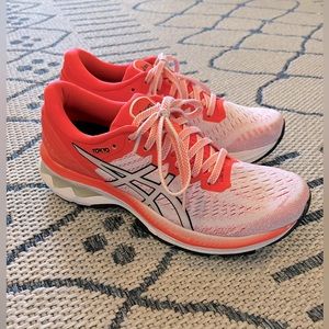 Women’s Asics Gel Kayano 27 “Tokyo” White /Sunrise Red Size 8